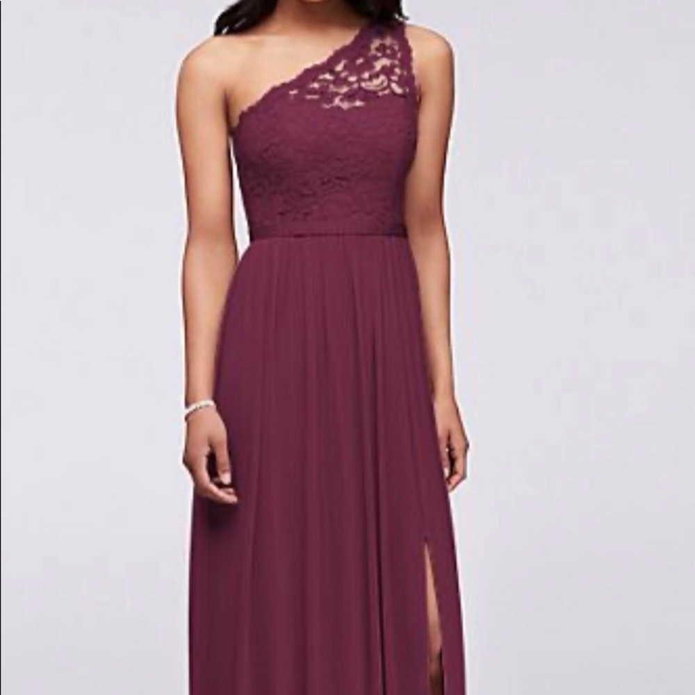 David’s Bridal bridesmaid dress.